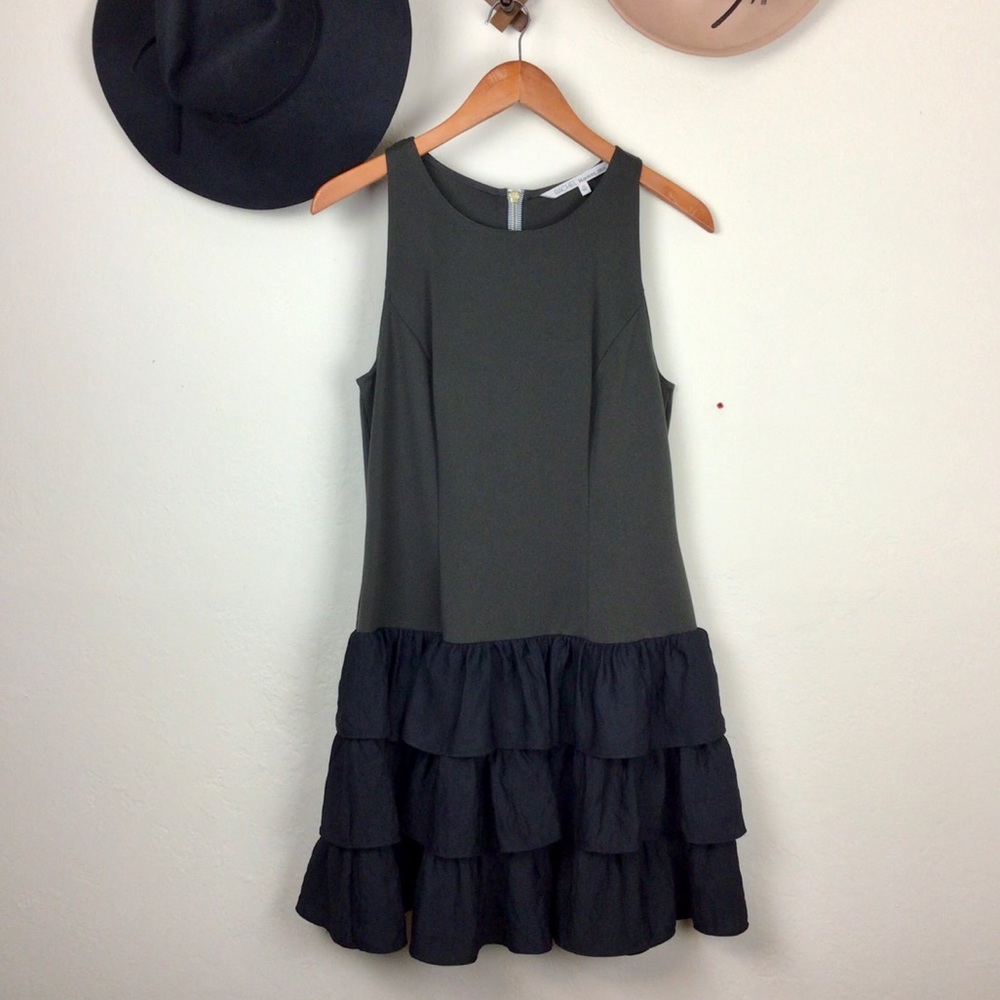 Rachel Roy Sleeveless Tent Ruffle Dress Size 12